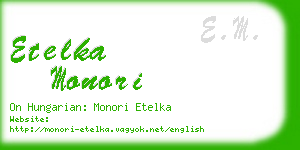 etelka monori business card